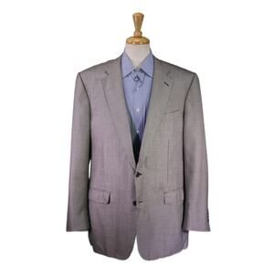 Solemare Maus Hoffman Ravazzolo Black White Check Wool Silk Sportcoat Blazer 48L